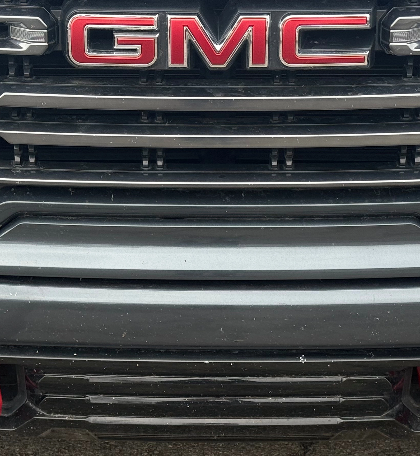 GMC car with chipped paint